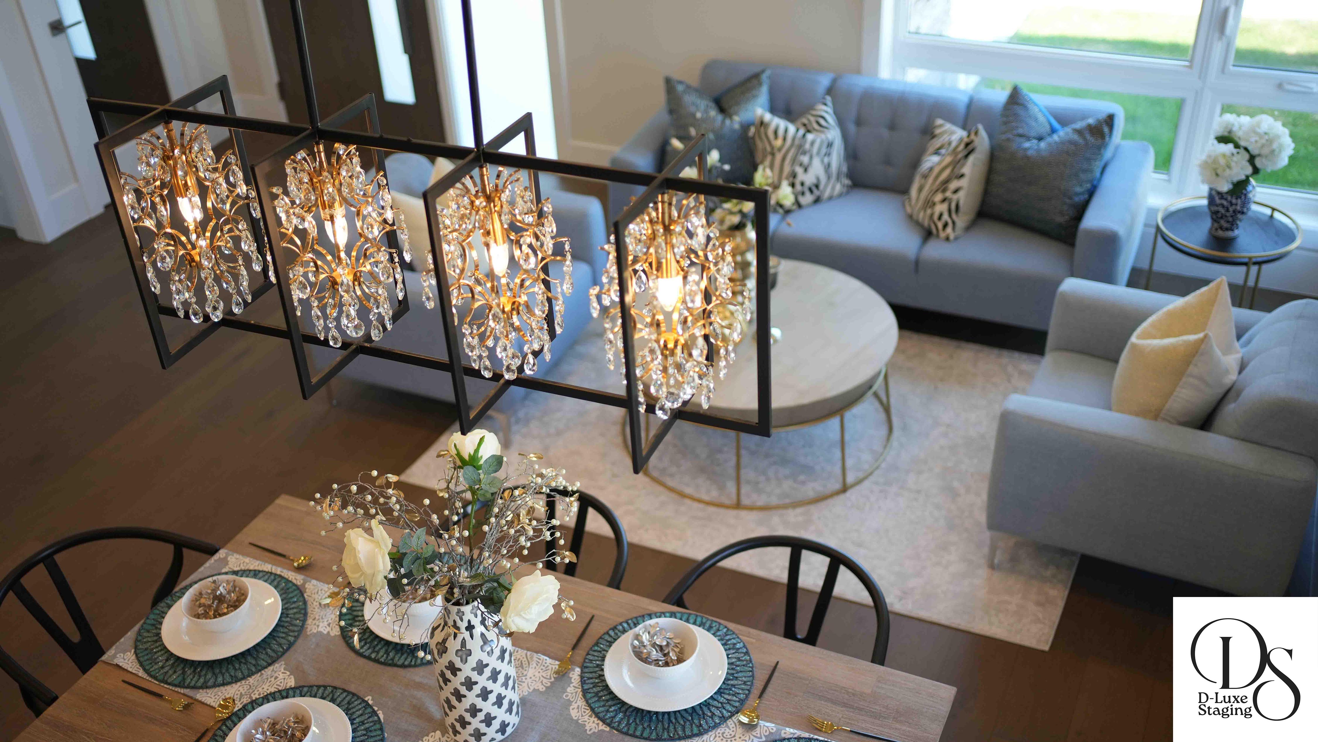Beautiful staged living room